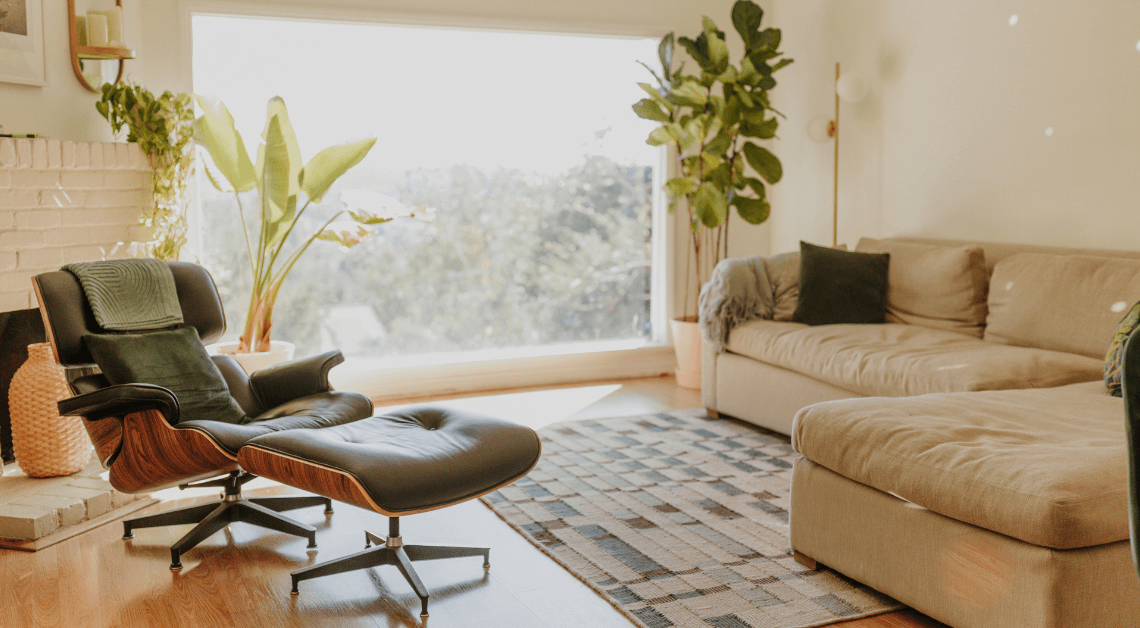 Warm and inviting coastal rental interior prepared for long-term tenants.