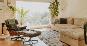 Warm and inviting coastal rental interior prepared for long-term tenants.