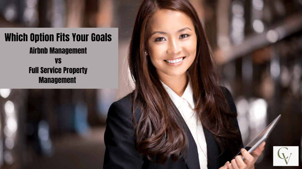 An agent form Carolina vacays who is ready to help you decide between Airbnb managemn t of Full Service Property Management.